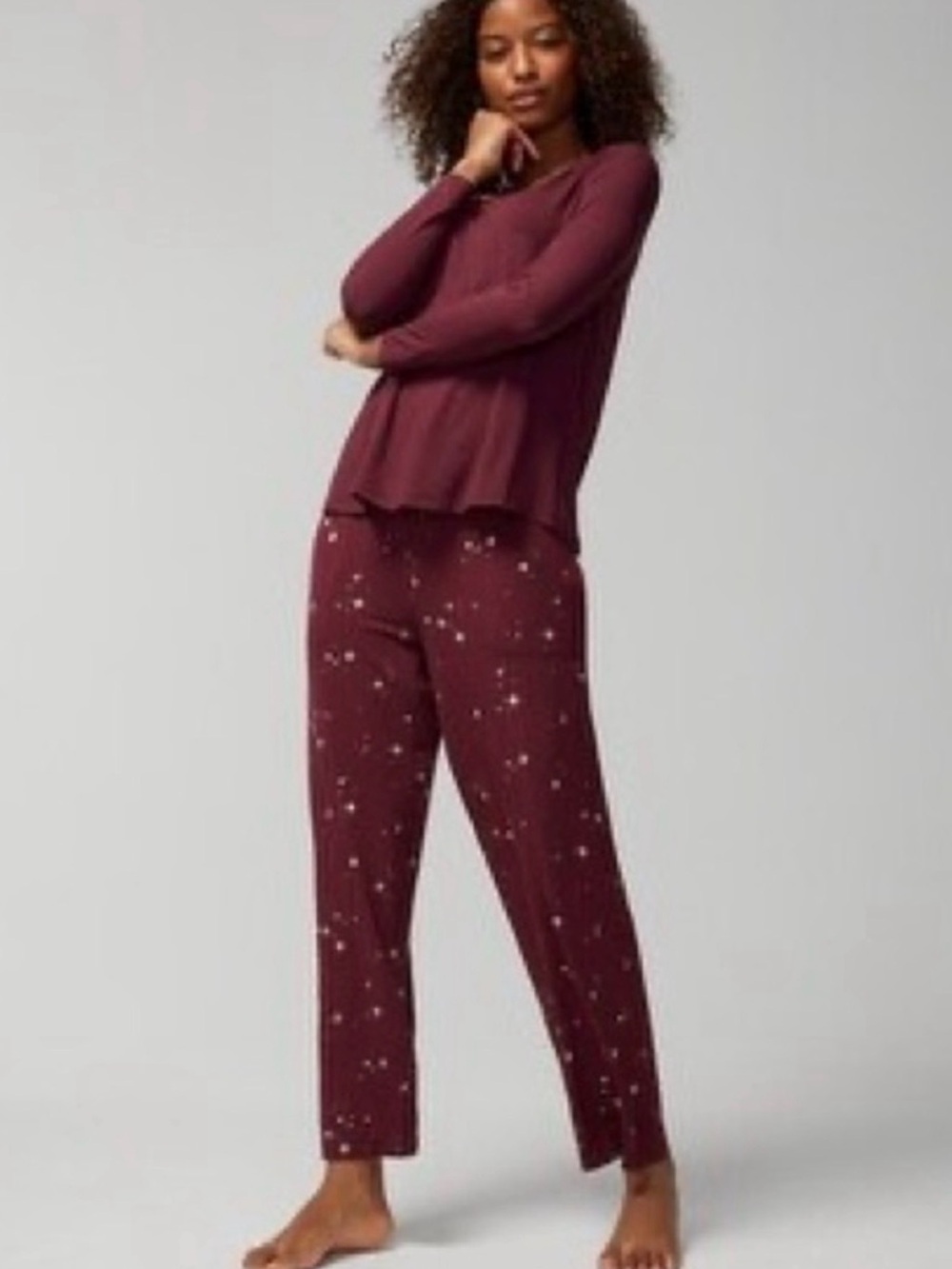 Soma Cool Nights Star Print Pajama pants size Small